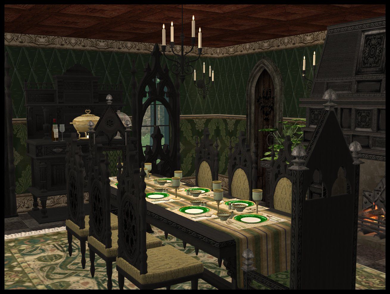 2012 Halloween Dark Witchery Dining